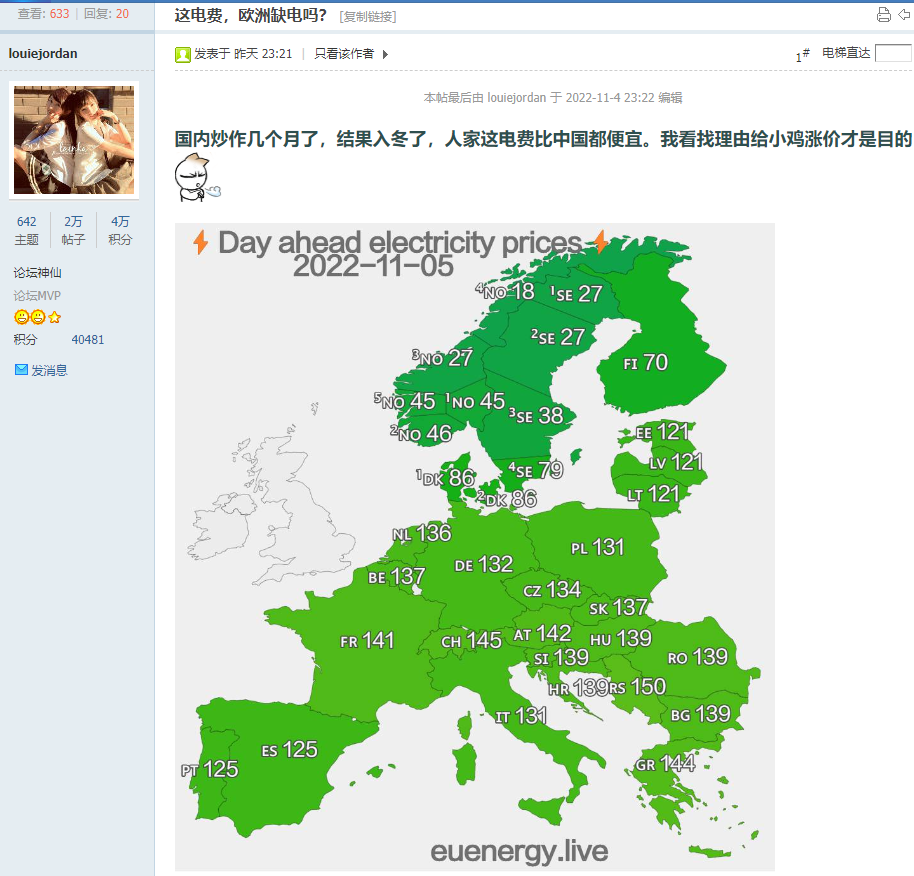 科普欧洲电价，拒绝反智-我能做两个小时-谷姐靓号网